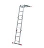 4 Section Hinged Joint Aluminium 12 Steps 11 FT Multi Purpose Ladder