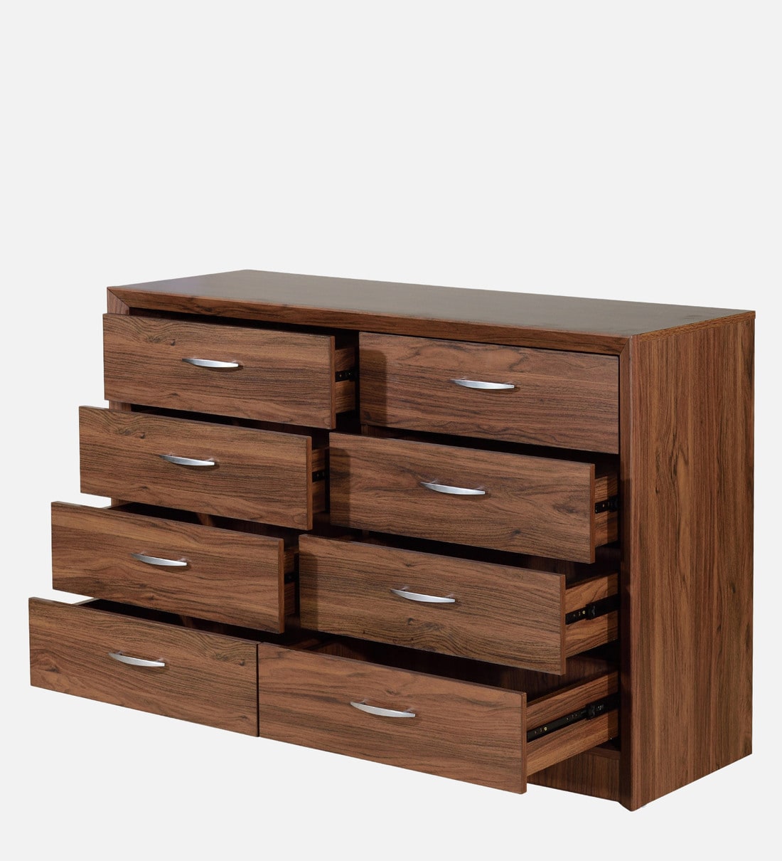 Stigen Sheesham Wood Chest Of Drawers In Scratch Resistant Honey Oak Finish