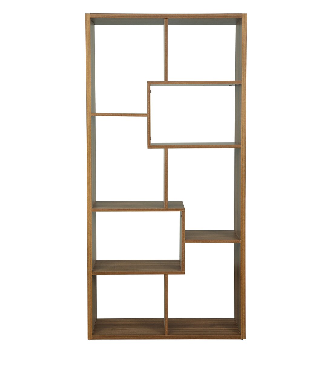 Buy Yuro Book Shelf in Regato Walnut Finish By Mintwud Online Modern