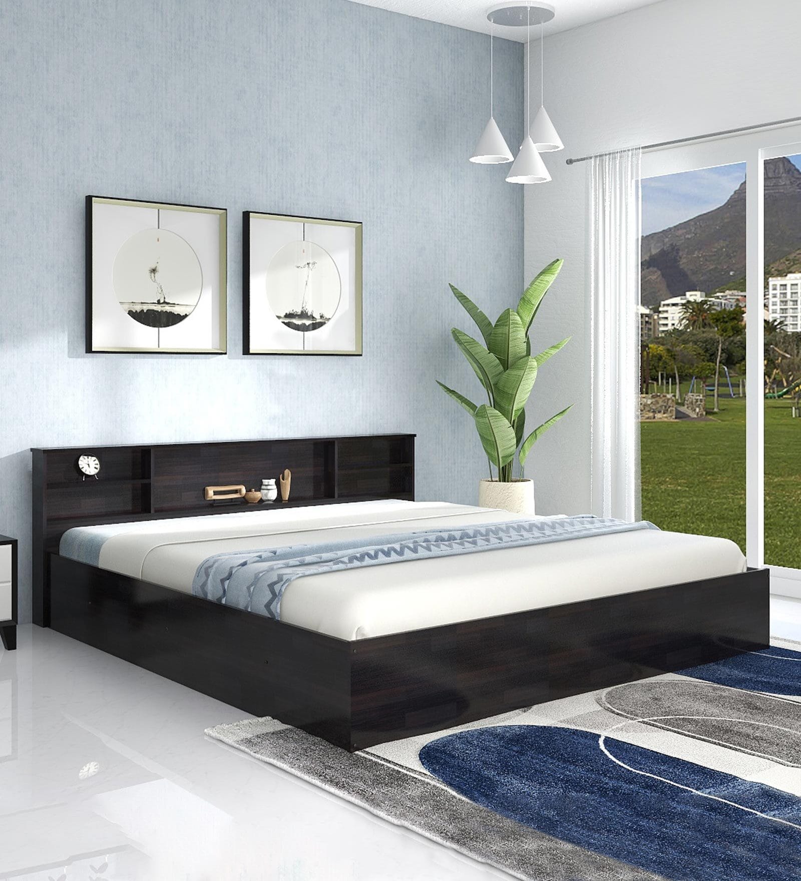 Buy Yuuma King Size Bed in Wenge Finish with Storage at 18 OFF by Mintwud from Pepperfry