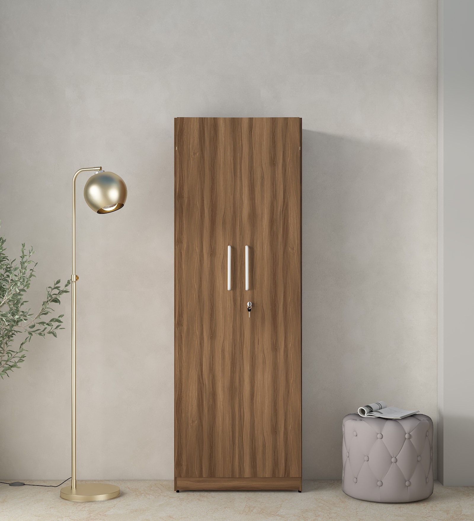 Yuzuki File Cabinet In Akazia Brown Finish