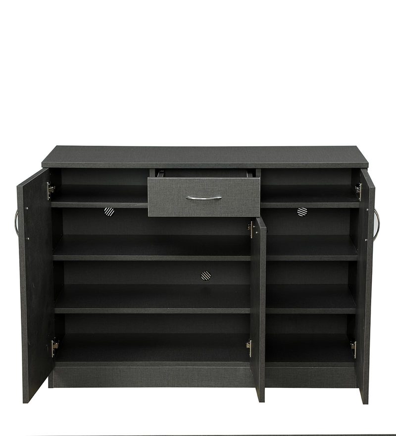 Buy Yua Shoe Rack In Black Finish By Mintwud Online Modern Shoe