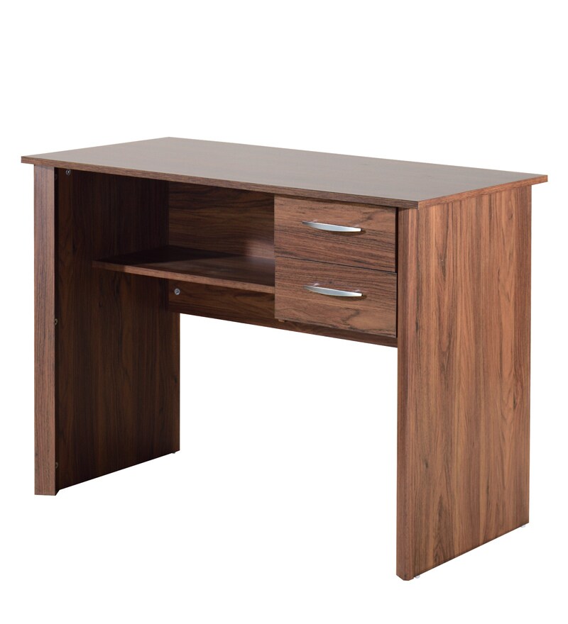 Buy Yuko Writing Table in Columbia Walnut Finish By Mintwud Online ...