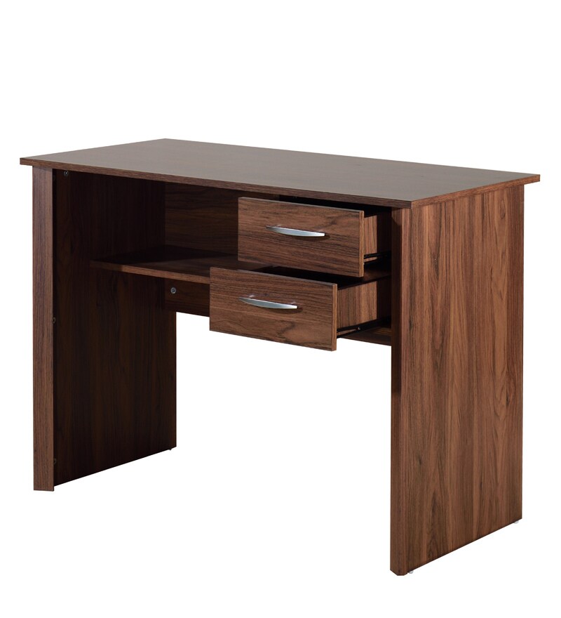 Buy Yuko Writing Table in Columbia Walnut Finish By Mintwud Online ...