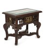 Yuge Teak Wood End Table in Natural Finish Yuge Teak Wood End Table in Natural Finish