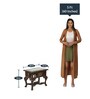Yuge Teak Wood End Table in Natural Finish Yuge Teak Wood End Table in Natural Finish
