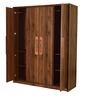 Yukashi 4 Door Wardrobe in Columbia Walnut Finish