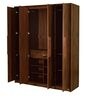 Yukashi 4 Door Wardrobe in Columbia Walnut Finish