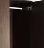 Yukio 2 Door Wardrobe in Walnut Finish with Lock