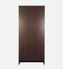 Yukio 2 Door Wardrobe in Walnut Finish with Lock