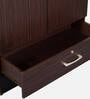 Yukio 2 Door Wardrobe in Walnut Finish with Lock