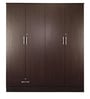 Yukio 4 Door Wardrobe in Walnut Finish