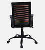 Yukio Breathable Mesh Ergonomic Chair with Rocking-tilt Mechanism in Black & Orange Colour