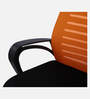 Yukio Breathable Mesh Ergonomic Chair with Rocking-tilt Mechanism in Black & Orange Colour