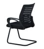 Yukio Breathable Mesh Ergonomic Visitor chair in Black Colour