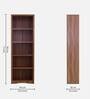 Yuko Book Shelf in Columbia Walnut Finish
