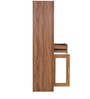 Yuko Book Case in Walnut Finish