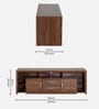Yuko TV Console for TVs up to 55" in Columbia Walnut Finish