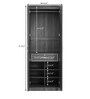 Yuko 2 Door Wardrobe in Columbia Walnut Finish