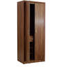 Yuko 2 Door Wardrobe in Columbia Walnut Finish