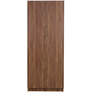 Yuko 2 Door Wardrobe in Columbia Walnut Finish