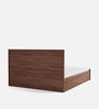 Yuko Upholstered King Size Bed in Columbia Walnut Finish with Hydraulic Storage