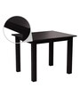 Yung 4 Seater Dining Set In Cappuccino Finish