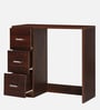 Yuriko Writing Table in Walnut Brown Finish