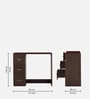 Yuriko Writing Table in Walnut Brown Finish
