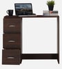Yuriko Writing Table in Walnut Brown Finish