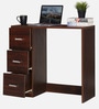 Yuriko Writing Table in Walnut Brown Finish