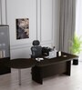 Z-Line Executive Desk In Vermount Finish With File Cabinate And Pedestal