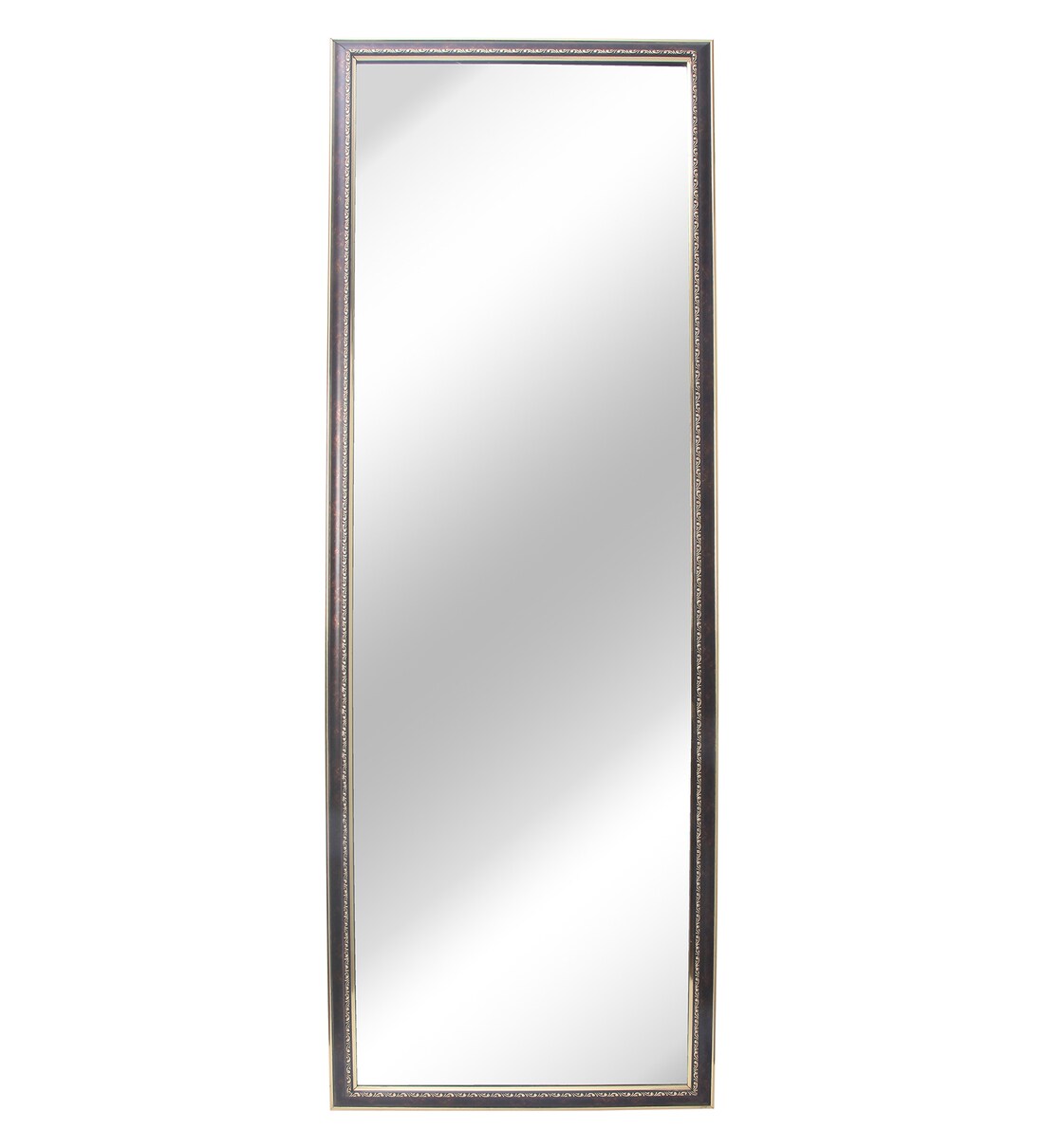 Buy Solid Wood Full Length Mirror in Brown colour by Zahab Online