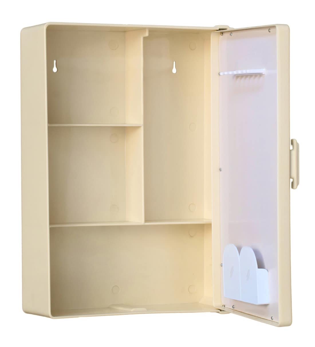 Buy Plastic Ivory 4 Compartment Bathroom With Mirror by Zahab