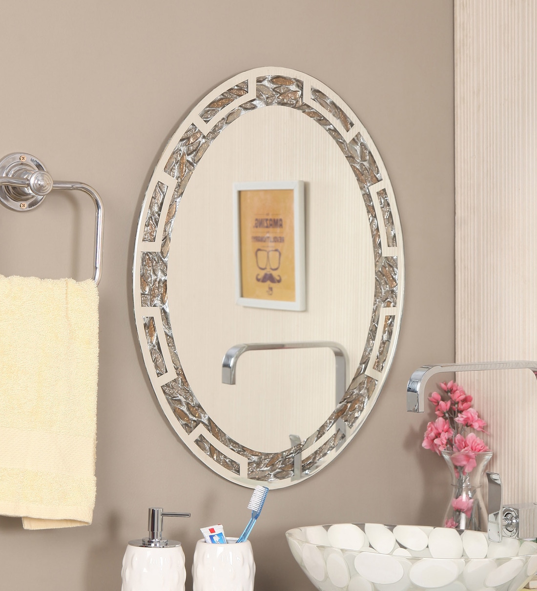 Buy Zahab Multicolour Glass Bath Mirror Online - Bathroom Mirrors - Bath - Discontinued ...