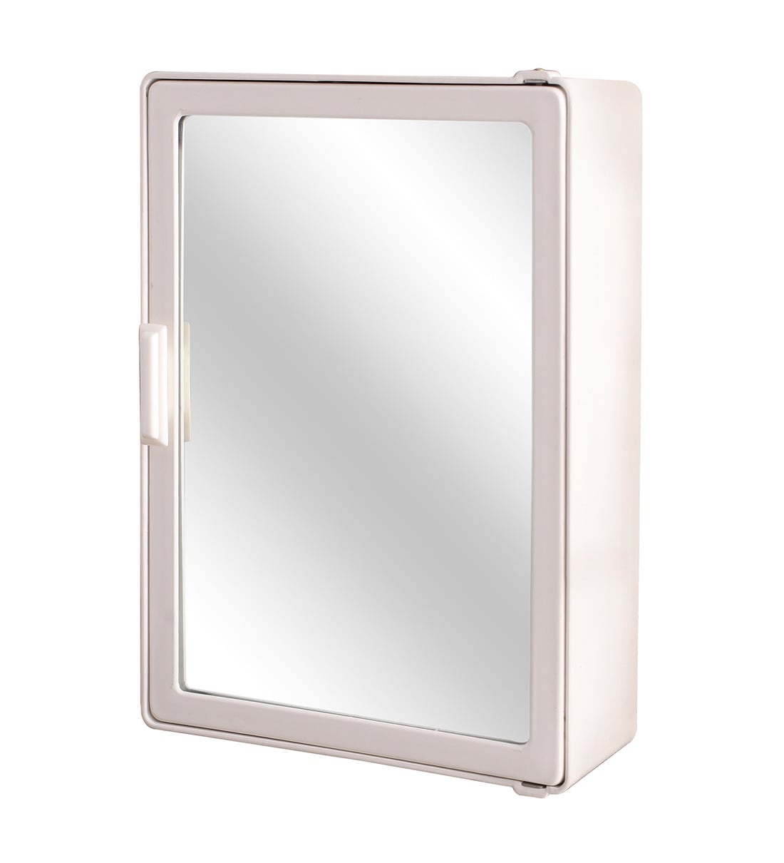 Buy Plastic White 4 Compartment Bathroom With Mirror by Zahab