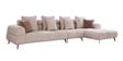Zagreb Fabric LHS Seater Sectional Sofa in Brown Pearl Colour Zagreb Fabric LHS Seater Sectional Sofa in Brown Pearl Colour