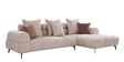 Zagreb Fabric LHS Seater Sectional Sofa in Brown Pearl Colour Zagreb Fabric LHS Seater Sectional Sofa in Brown Pearl Colour