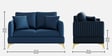 Zara 2 Sofa In Navy Blue Color