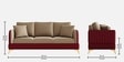 Zara 3 Sofa In Beige Color
