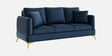 Zara 3 Sofa In Navy Blue Color