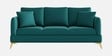 Zara 3 Sofa In Teal Green Color