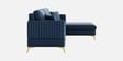 Zara 5 Seater LHS Sofa In Navy Blue Color