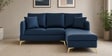 Zara 5 Seater LHS Sofa In Navy Blue Color