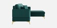 Zara 5 Seater LHS Sofa In Teal Green Color