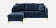 Zara 5 Seater Rhs Sofa In Navy Blue Colour