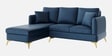 Zara 5 Seater Rhs Sofa In Navy Blue Colour