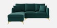 Zara 5 Seater RHS Sofa In Teal Green Color