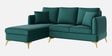 Zara 5 Seater RHS Sofa In Teal Green Color