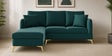Zara 5 Seater RHS Sofa In Teal Green Color